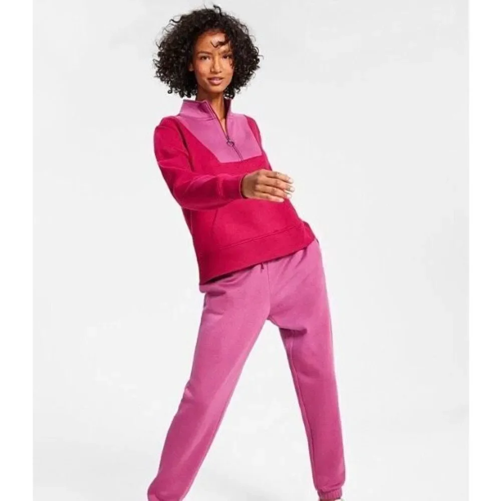 ID IDEOLOGY - 🎉HP x 3 🎉 NWT! L Sz L Colorblock 1/4 Zip Pullover in Posh Berry. - Picture 3 of 16